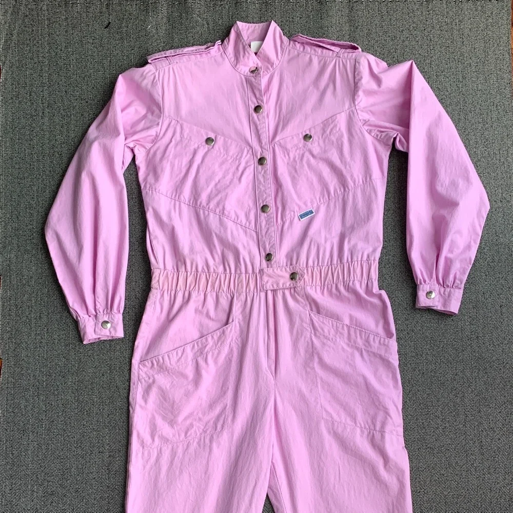 Jumpsuit Pastel Purple Vintage Coveralls for Junior Girls - Picture 7 of 17